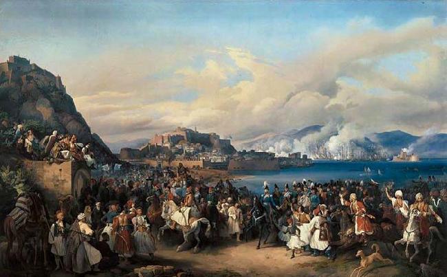 HESS, Heinrich Maria von The Entry of King Othon of Greece into Nauplia